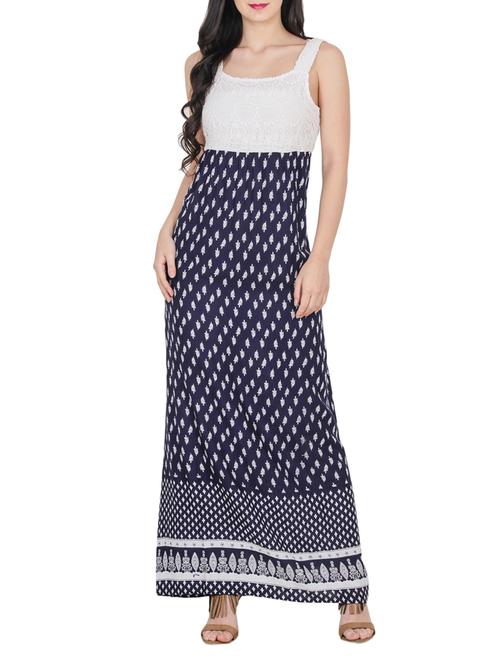 Navy blue maxi dress - 14908843 - Standard Image - 1