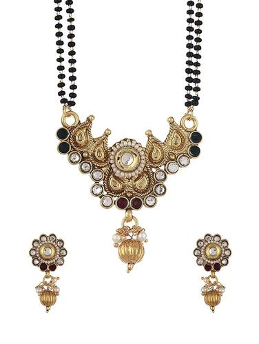 multi brass mangalsutra necklace - 14909076 - Very Small Image - 1