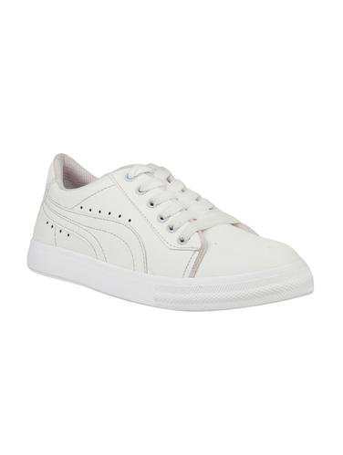 white mesh laceup sneakers - 14909129 - Very Small Image - 1