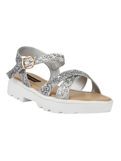 silver ankle strap sandal - 14909134 - Standard Image - 1