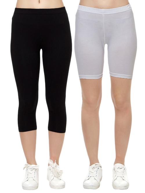 set of 2 multi colored capri legging - 14909280 - Standard Image - 1