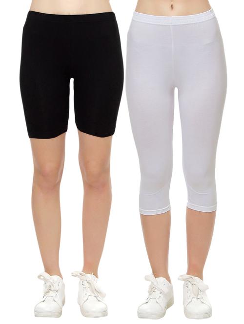 set of 2 multi colored capri legging - 14909283 - Very Small Image - 1