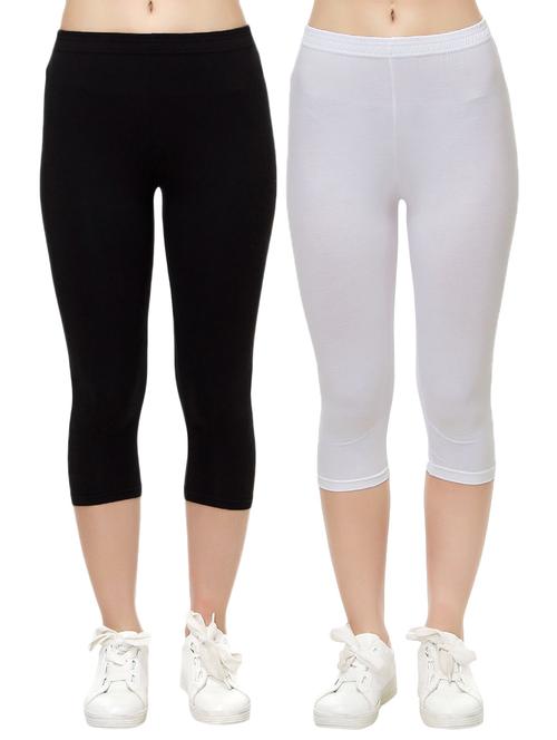 set of 2 multi colored capri legging - 14909296 - Standard Image - 1