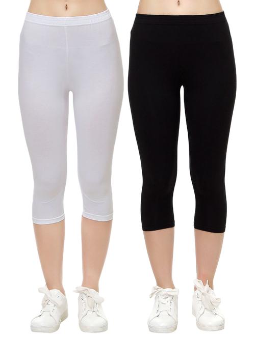set of 2 multi colored capri legging - 14909301 - Standard Image - 1