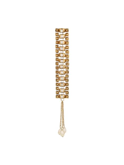 golden colored brass brooch - 14909643 - Standard Image - 1