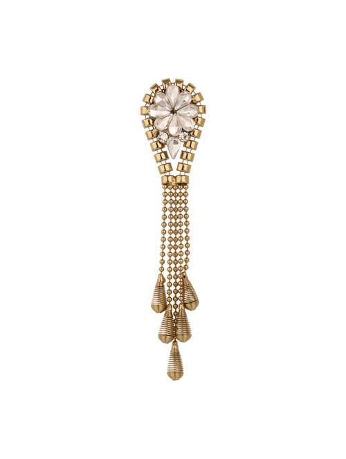 golden colored brass brooch - 14909644 - Standard Image - 1