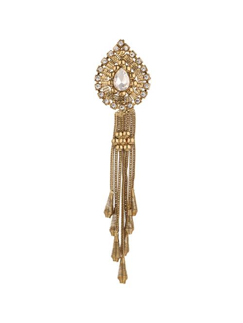 golden colored brass brooch - 14909669 - Very Small Image - 1