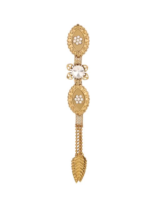 gold colored brass brooch - 14909673 - Standard Image - 1