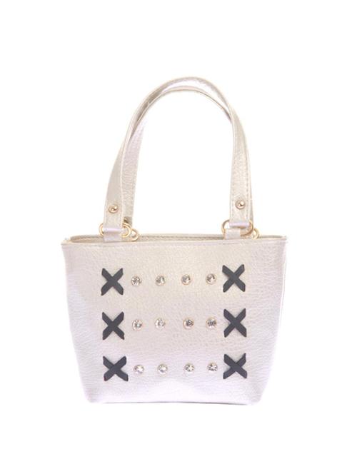 silver leatherette regular handbag - 14909748 - Very Small Image - 1