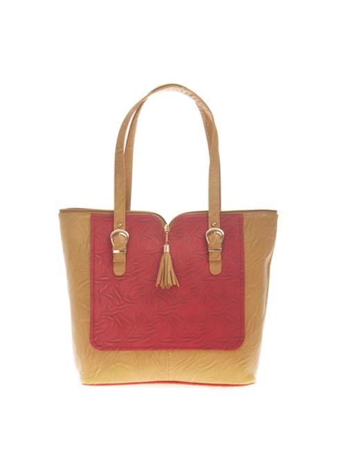 brown leatherette regular handbag - 14909762 - Very Small Image - 1