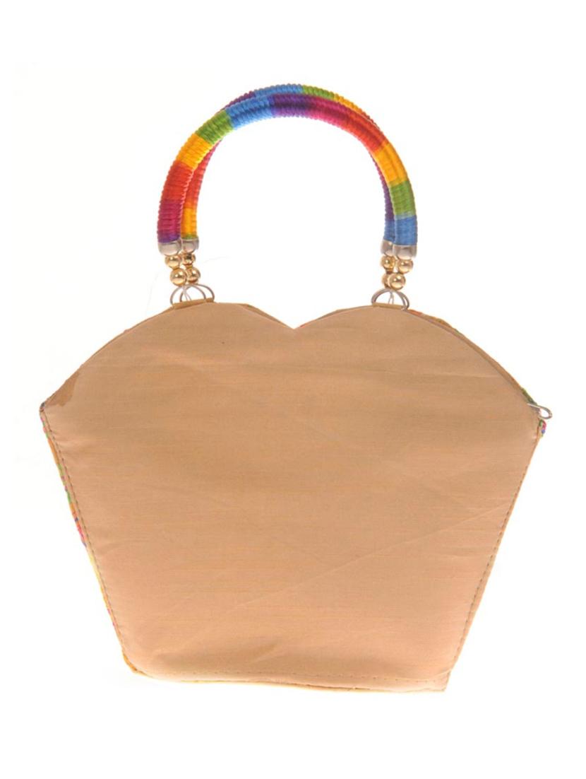 multi colored cotton polyester blend regular handbag - 14909774 - Zoom Image - 2