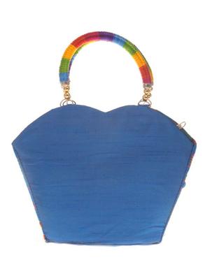 multi colored cotton polyester blend regular handbag - 14909775 - Standard Image - 2