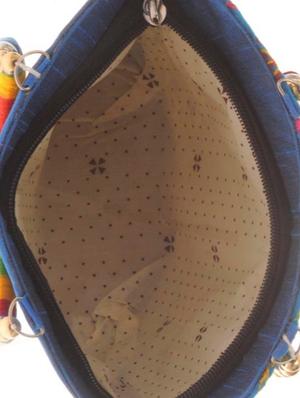 multi colored cotton polyester blend regular handbag - 14909775 - Standard Image - 3