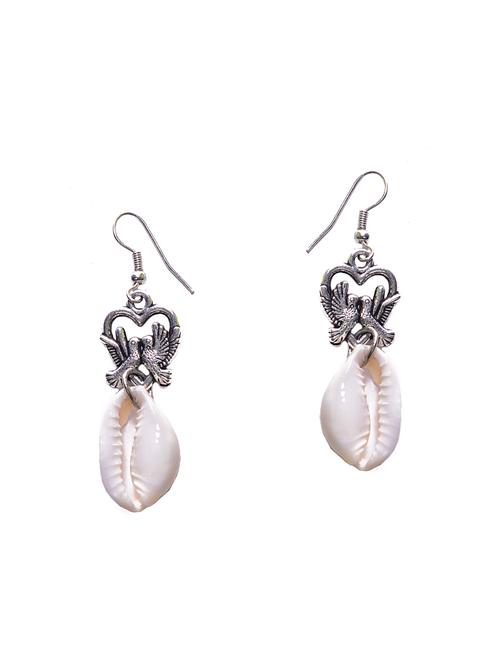 silver colored metal drop earrings - 14910293 - Very Small Image - 1