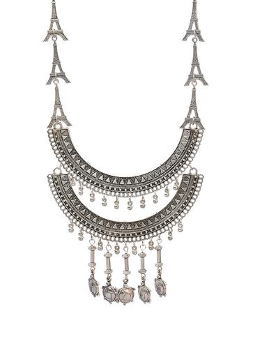multi colored metal tribal necklace - 14910310 - Very Small Image - 1