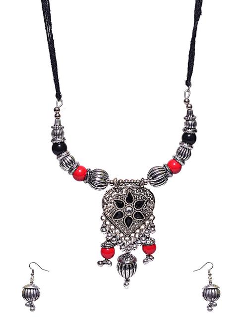 multi colored metal short necklaces and earrings - 14910317 - Very Small Image - 1