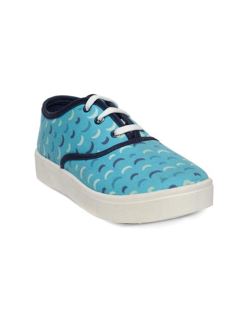 blue canvas laceup casual shoes - 14910338 - Very Small Image - 1
