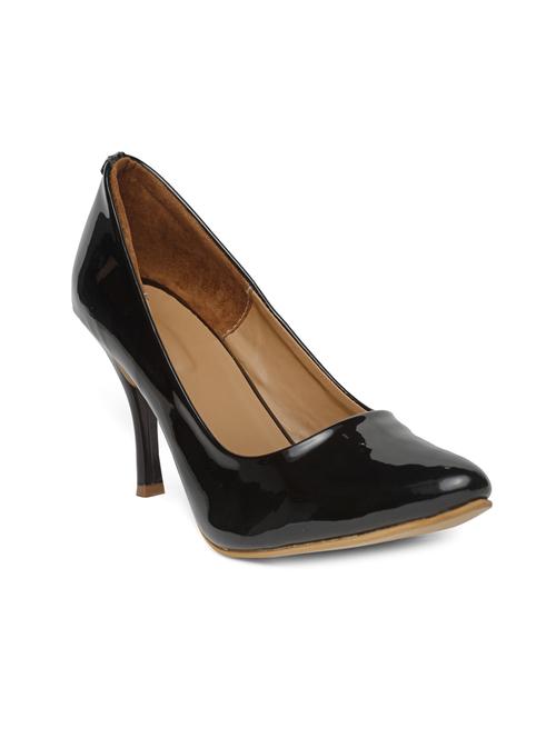 black patent leather slip on pumps - 14910356 - Very Small Image - 1