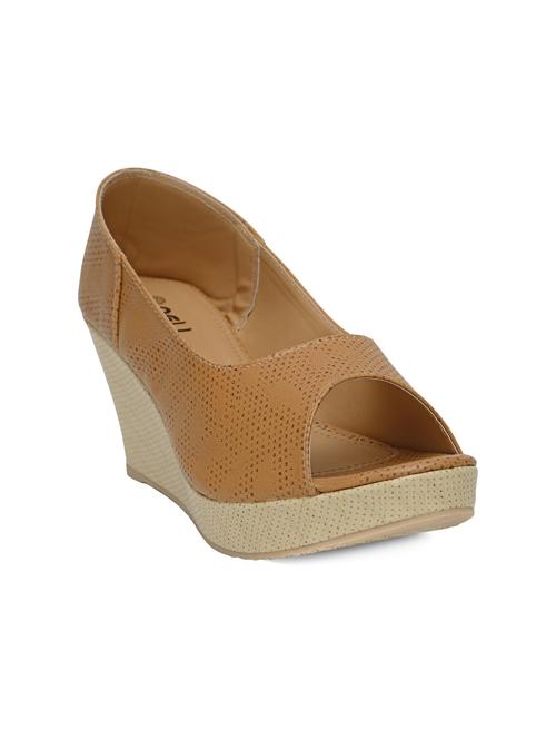 Brown slip on wedge - 14910371 - Standard Image - 1