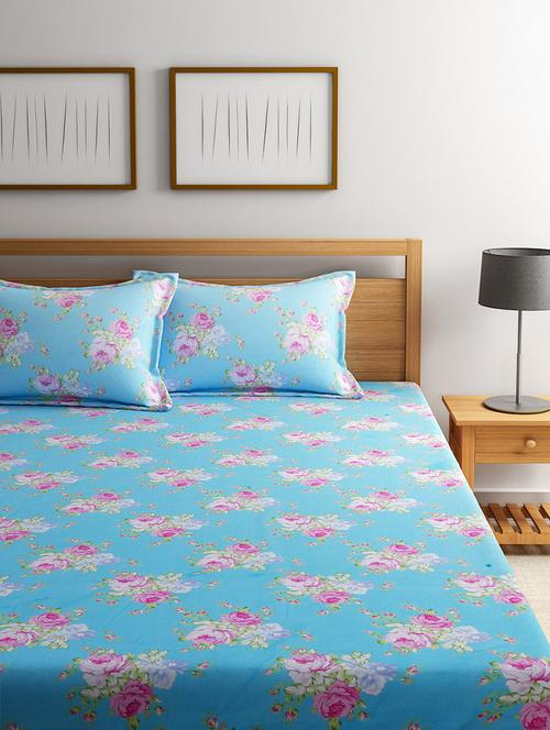 Cotton 180 TC Cotton Bedsheet with 2 pillow covers - 14910492 - Very Small Image - 1