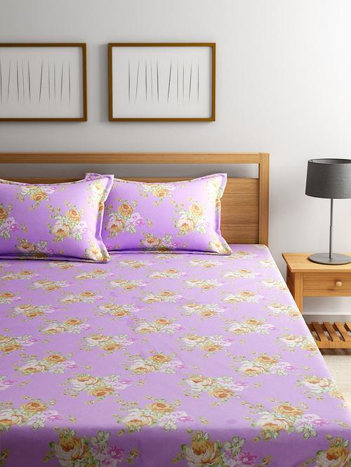 Cotton 180 TC Cotton Bedsheet with 2 pillow covers - 14910493 - Standard Image - 1