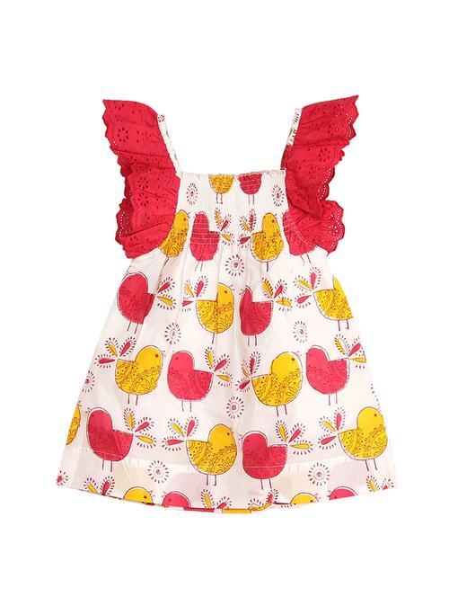 red cotton frock - 14910734 - Standard Image - 1