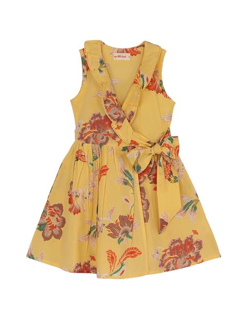 yellow cotton frock - 14910750 - Standard Image - 1