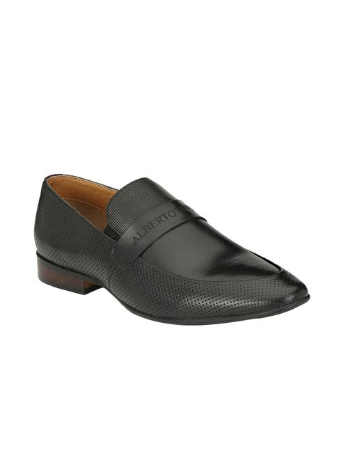 black Leather formal slip on - 14910840 - Very Small Image - 1