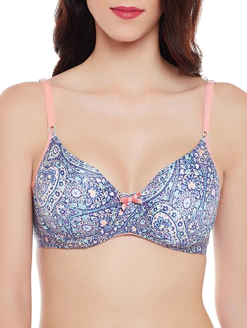 blue cotton tshirt bra - 14911250 - Standard Image - 1