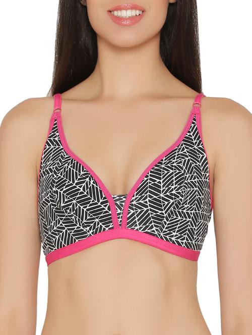 multi colored cotton plunge bra - 14911262 - Standard Image - 1
