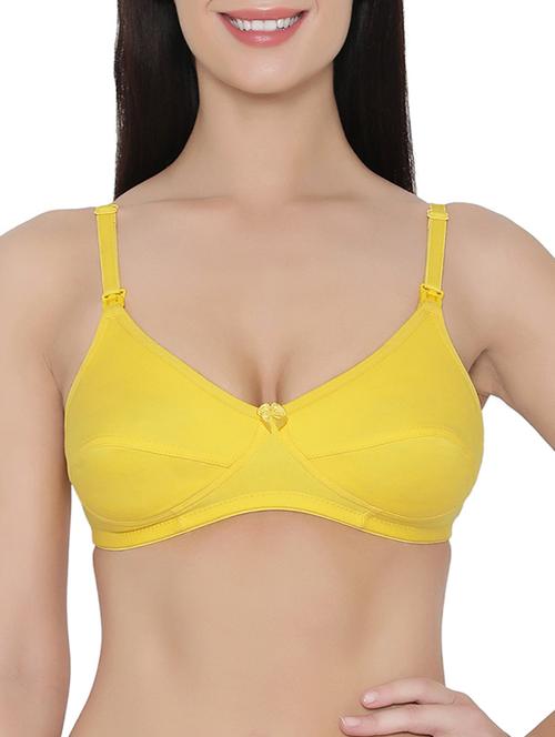yellow cotton blend bra - 14911264 - Very Small Image - 1