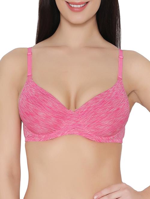 pink printed t-shirt bra - 14911266 - Very Small Image - 1