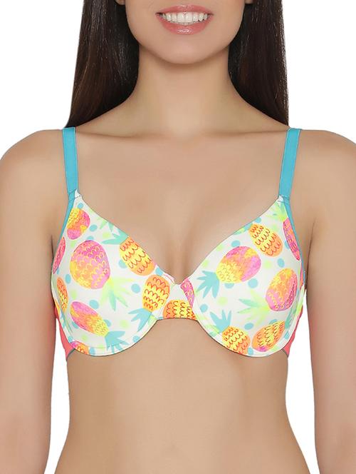 multi colored plunge bra - 14911267 - Very Small Image - 1