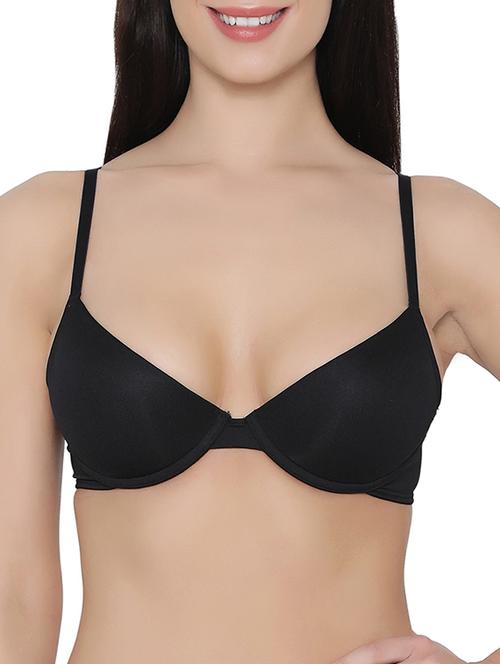 black solid plunge bra - 14911291 - Very Small Image - 1