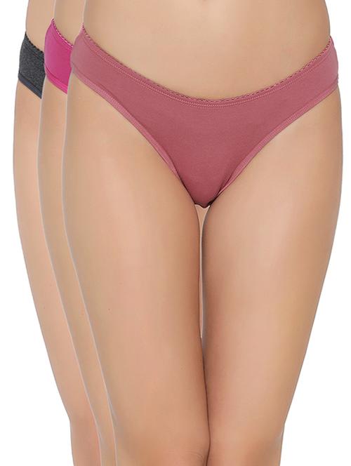 set of 3 multi colored bikini panty - 14911306 - Very Small Image - 1