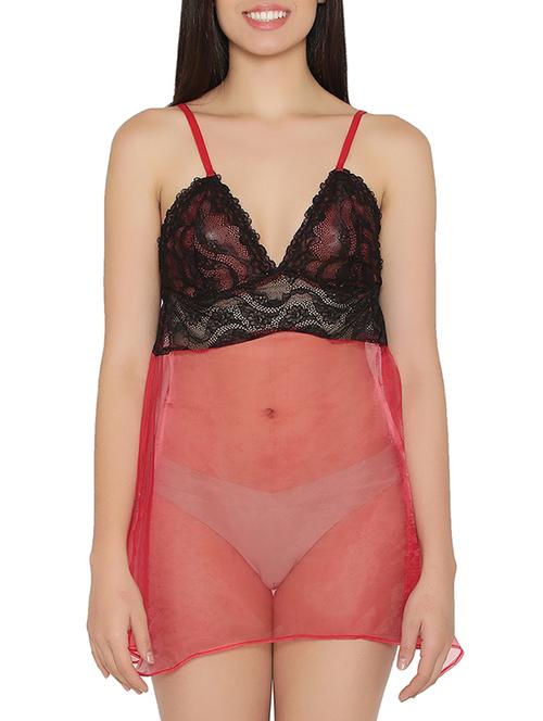 multi colored lace babydoll - 14911307 - Standard Image - 1