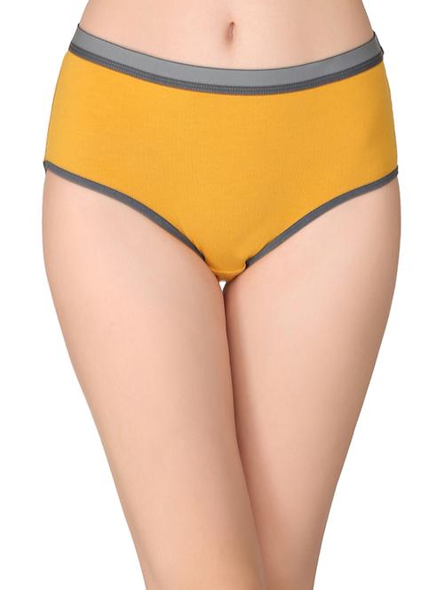 yellow cotton hipster panty - 14911366 - Standard Image - 1