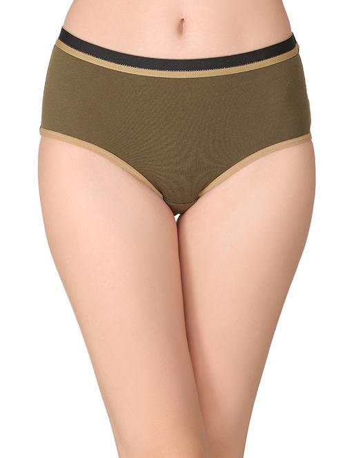 green cotton hipster panty - 14911367 - Standard Image - 1