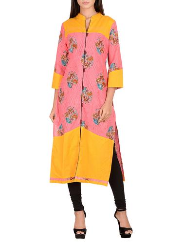 multi cotton straight kurta - 14911394 - Very Small Image - 1