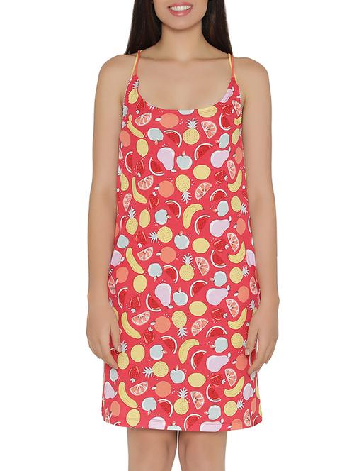 red printed sleepshirt - 14911421 - Standard Image - 1