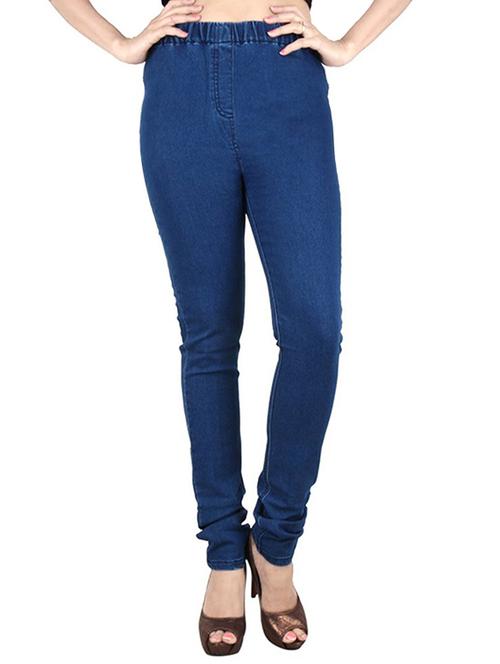 dark blue denim jeggings - 14911916 - Standard Image - 1