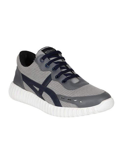 grey Mesh lace up sport shoe - 14911924 - Standard Image - 1