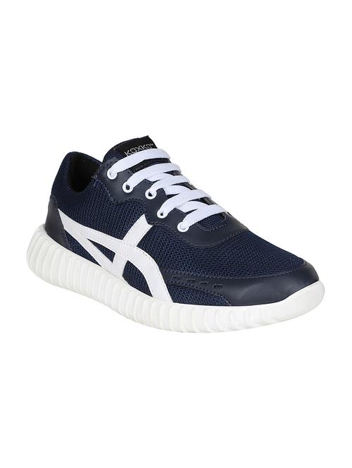 navy Mesh lace up sport shoe - 14911926 - Standard Image - 1