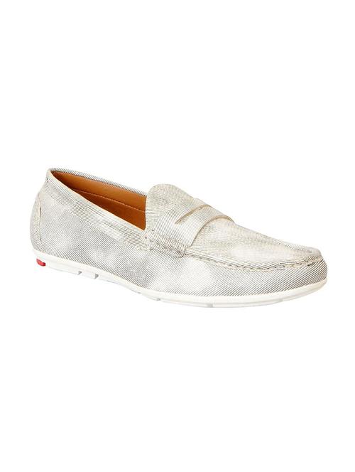 white leatherette slip on loafer - 14911927 - Very Small Image - 1