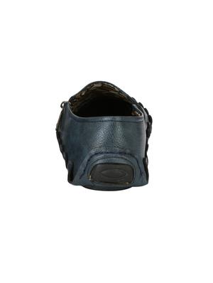 blue leatherette casual slipon - 14912228 - Standard Image - 3