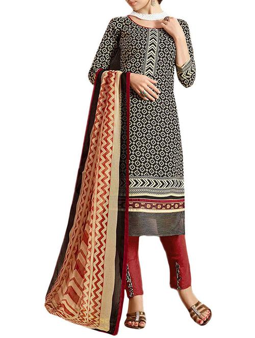 Samwri cotton printed unstitched suit - 14912275 - Very Small Image - 1