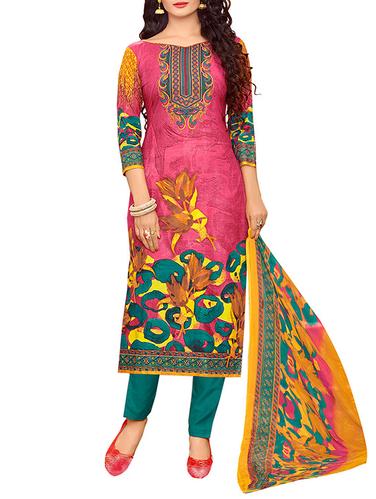 Samwri cotton blended printed unstitched suit - 14912282 - Very Small Image - 1
