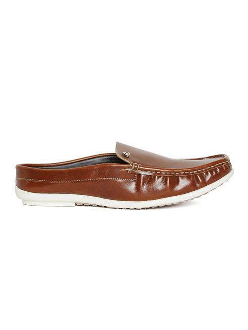 tan leatherette slip on loafer - 14912560 - Very Small Image - 1