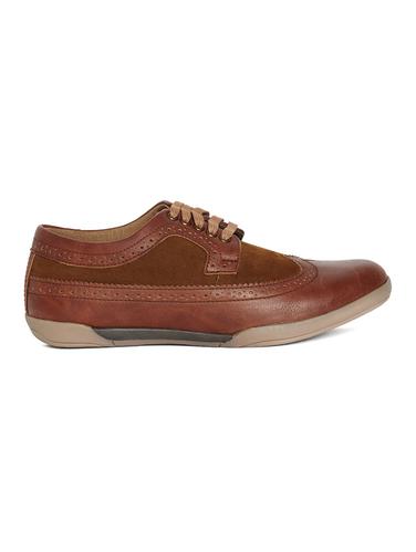 tan Suede lace up shoe - 14912563 - Very Small Image - 1