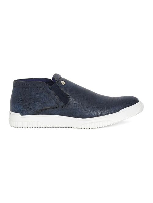 navy leatherette casual slipon - 14912571 - Very Small Image - 1